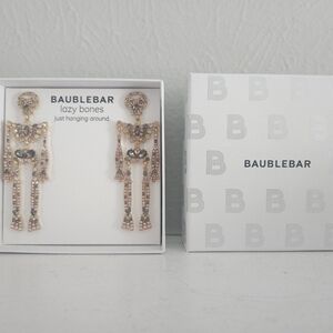 NWT Baublebar Full Body Skeleton Drop Earrings- 'Just Hanging Around'